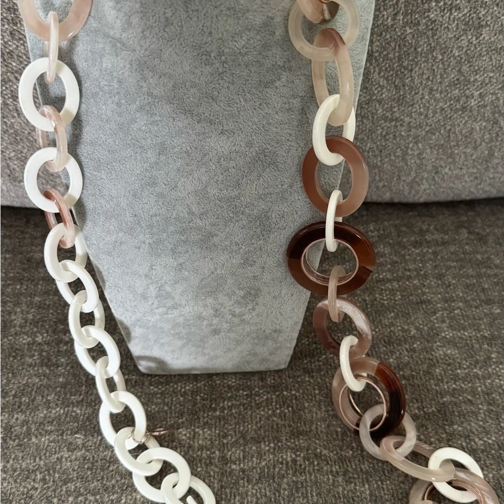 Multi-Tone Chain Necklace Rush Denis & Charles - Picture 2 of 4